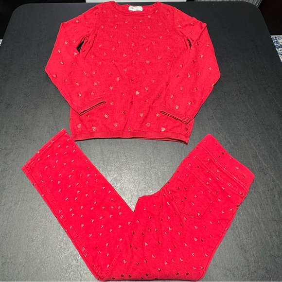 Lot of 2 Girls Valentines Day Outfits - Picture 3 of 3